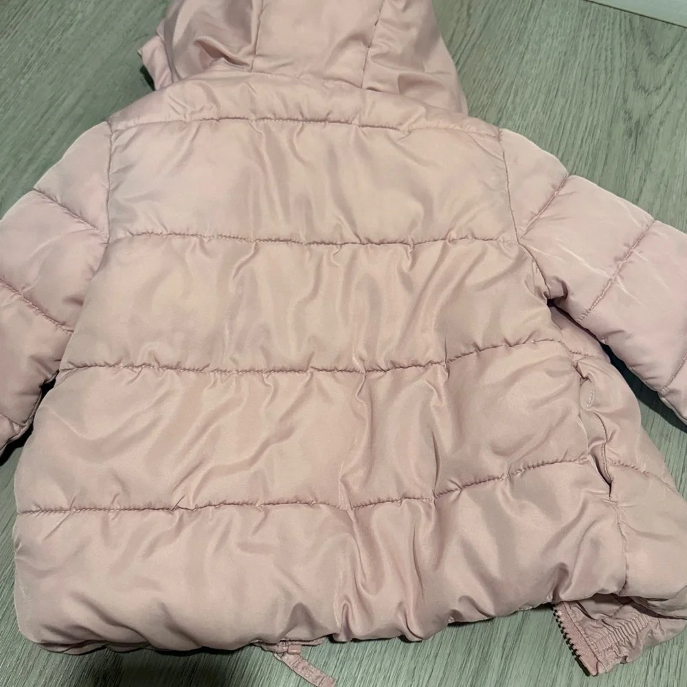 The Childrens Place Light Pink Puffer Jacket Snowboarding Size 3T
